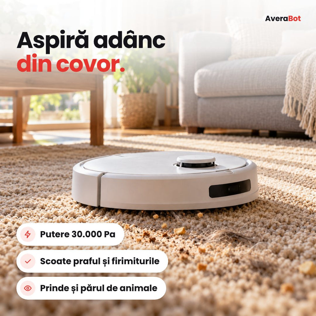 AveraBot – Aspirator robot cu spălare