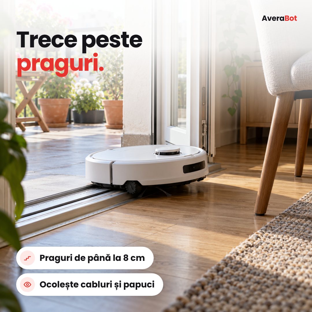 AveraBot – Aspirator robot cu spălare