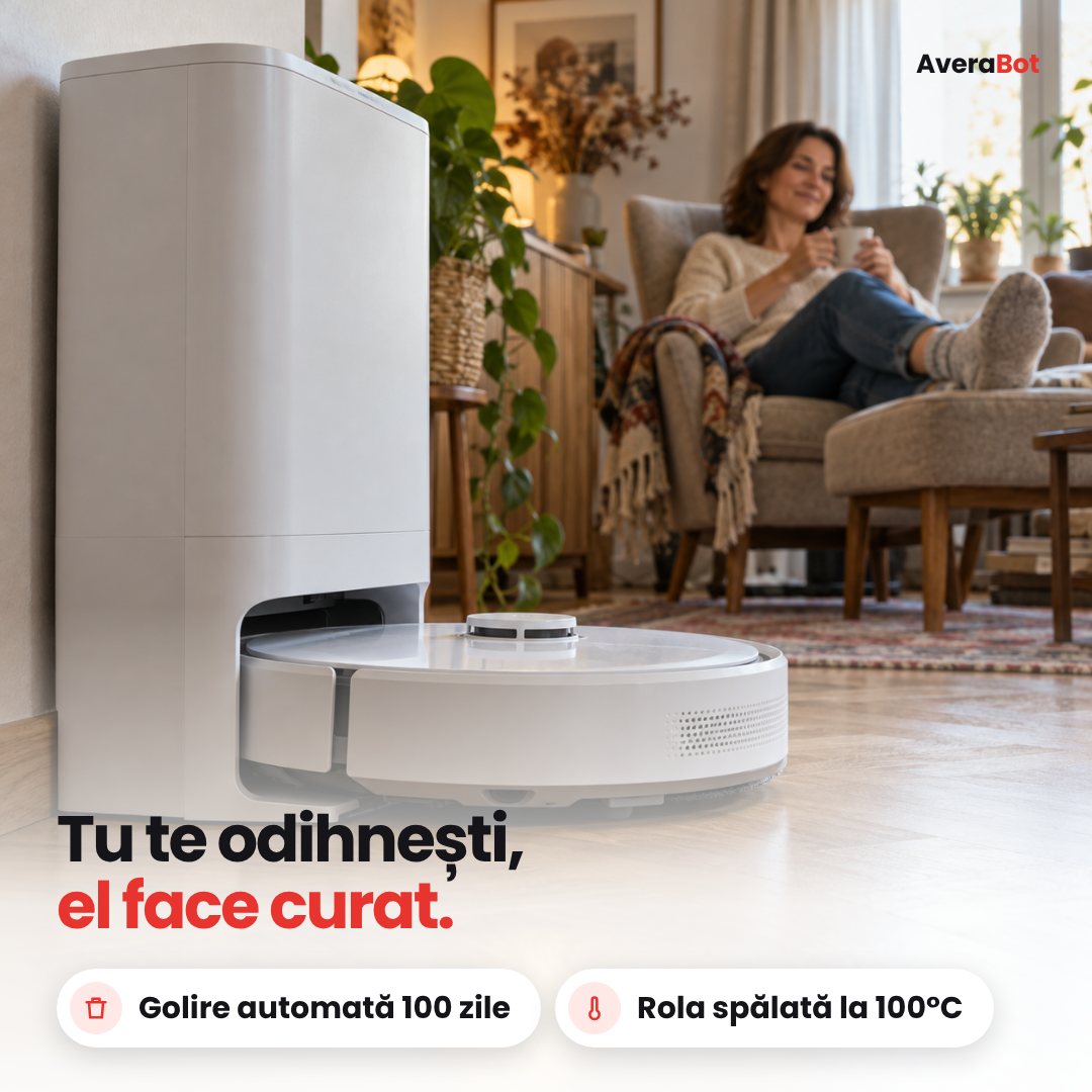 AveraBot – Aspirator robot cu spălare