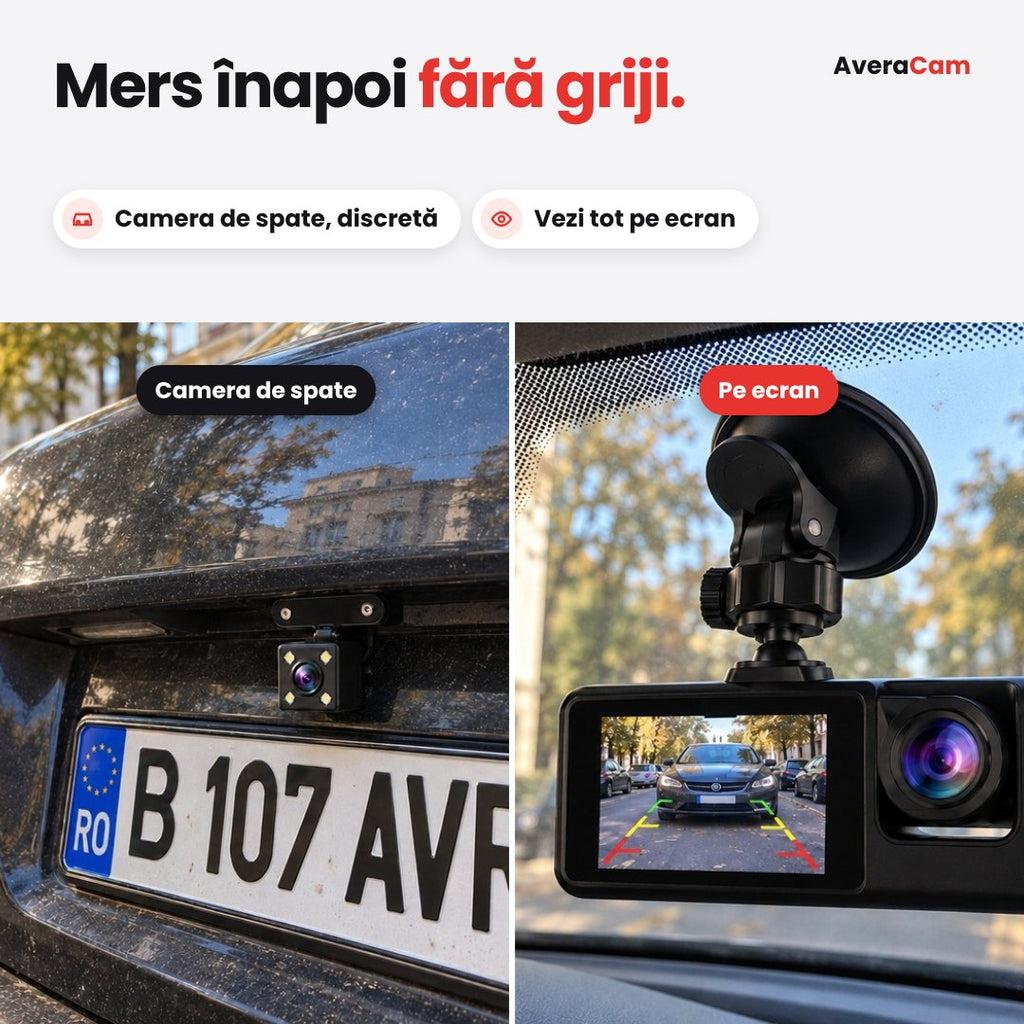 AveraCam – Cameră auto cu 3 camere