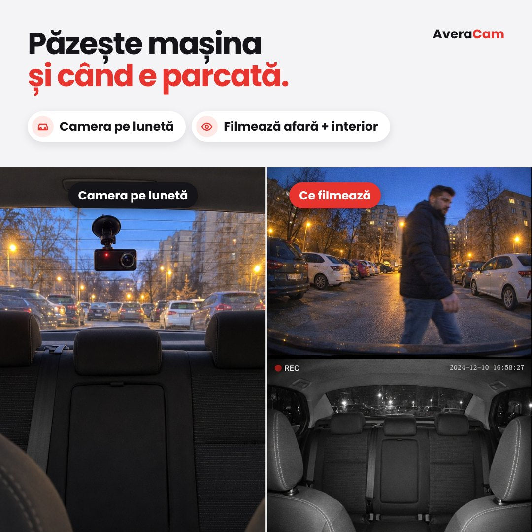 AveraCam – Cameră auto cu 3 camere