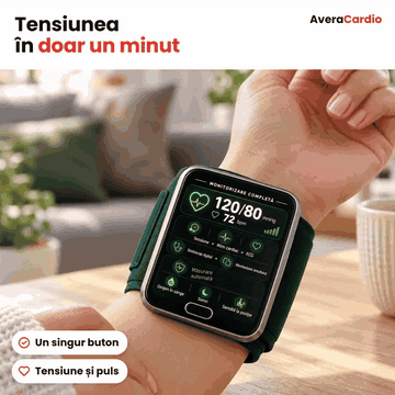 AveraCardio – Monitor de tensiune cu ECG și oxigen