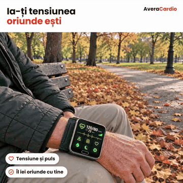 AveraCardio – Monitor de tensiune cu ECG și oxigen